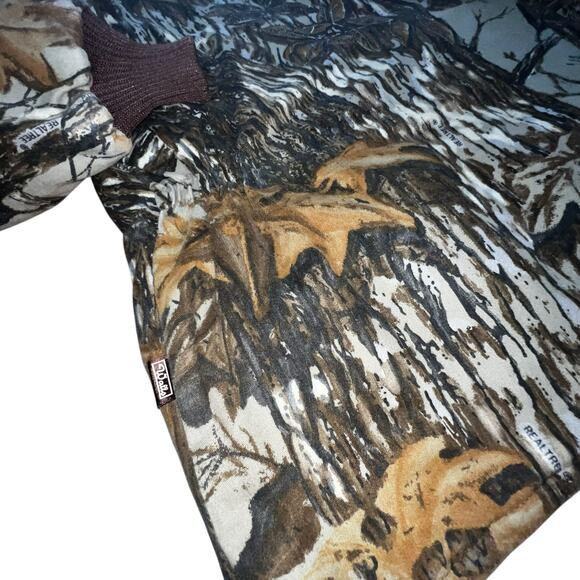 Vintage Walls Reversible Real Tree Hunting Jacket Men’s Camo Corduroy Collar LRG - Picture 5 of 12